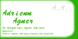adrienn agner business card